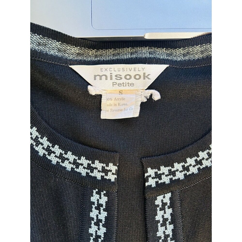 Misook Acrylic Knit Color Block Blazer Jacket - image 3